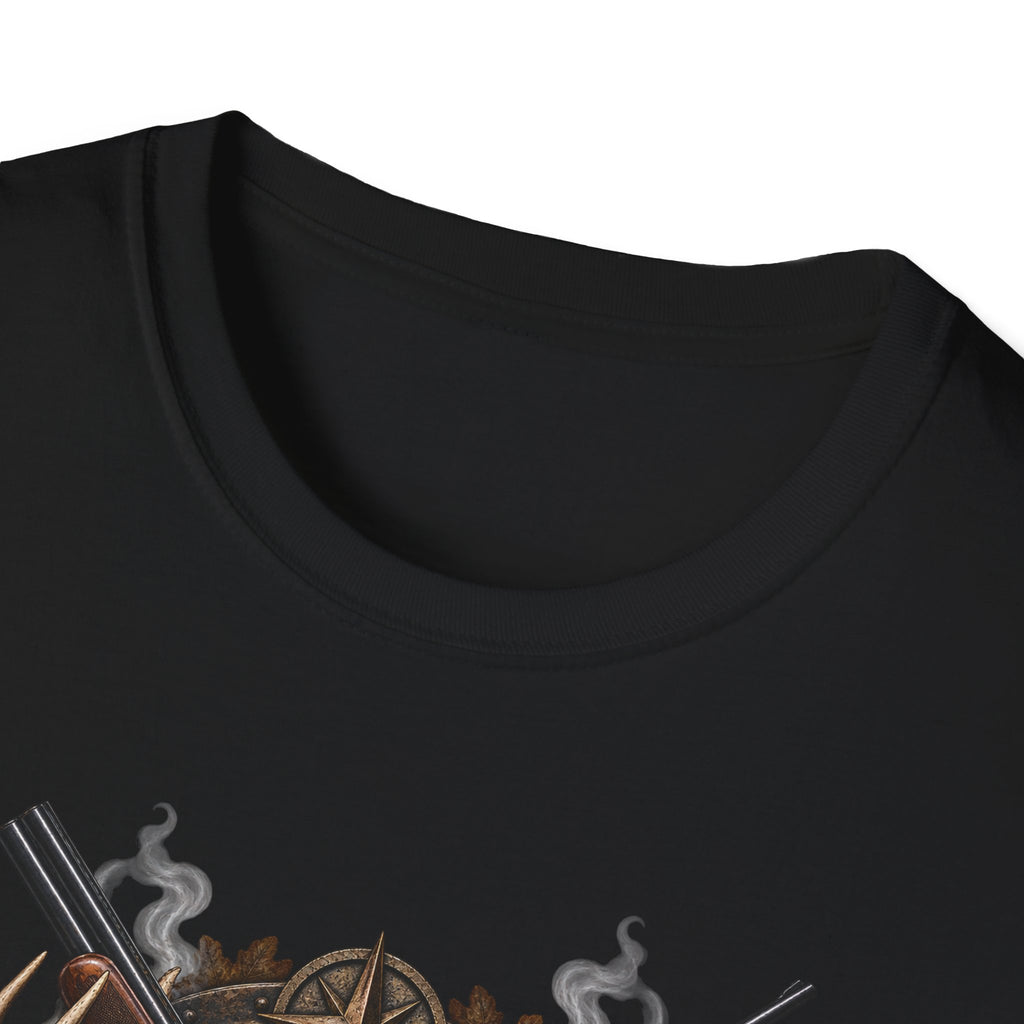 Crossed Guns with Skull and Antlers