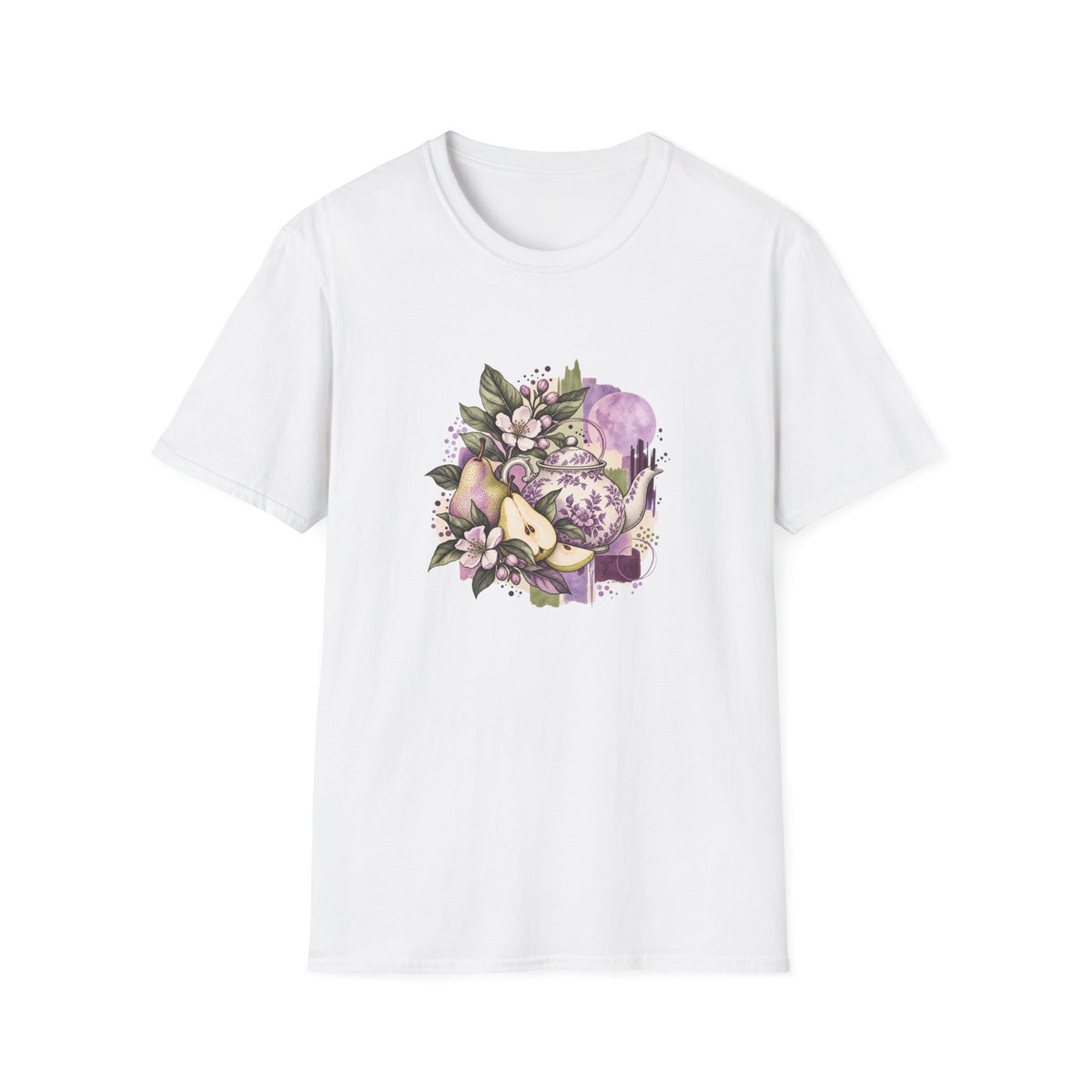 Floral Teapot & Pears