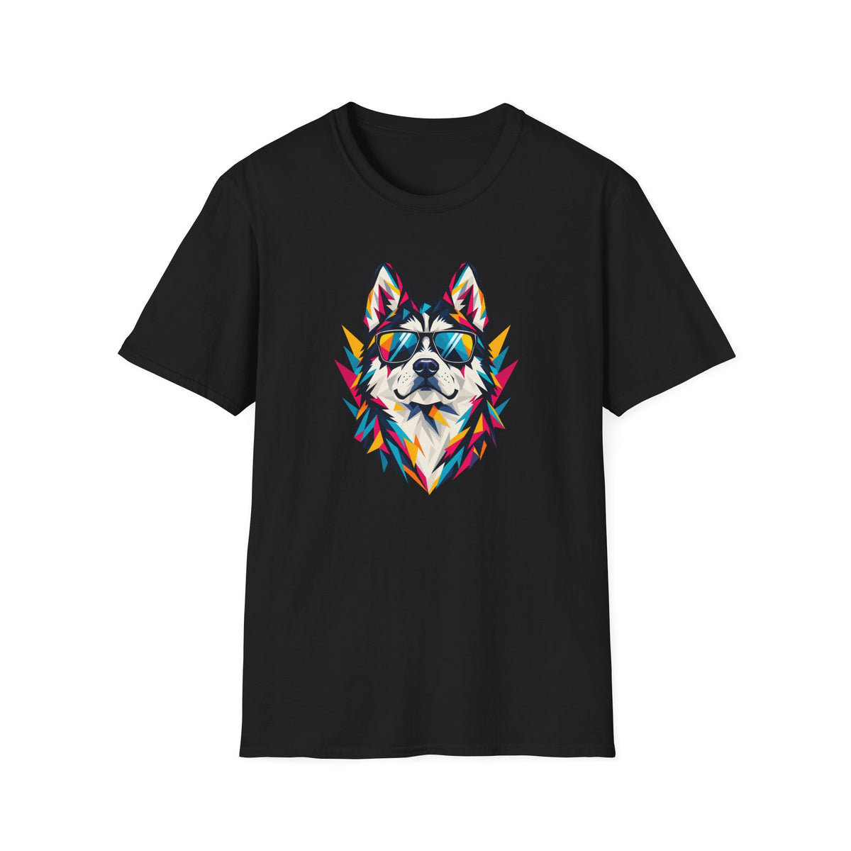 Geometric Dog Head