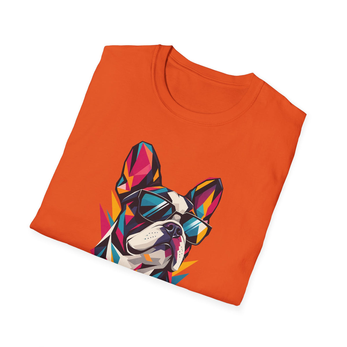 Geometric Dog with Sunglasses