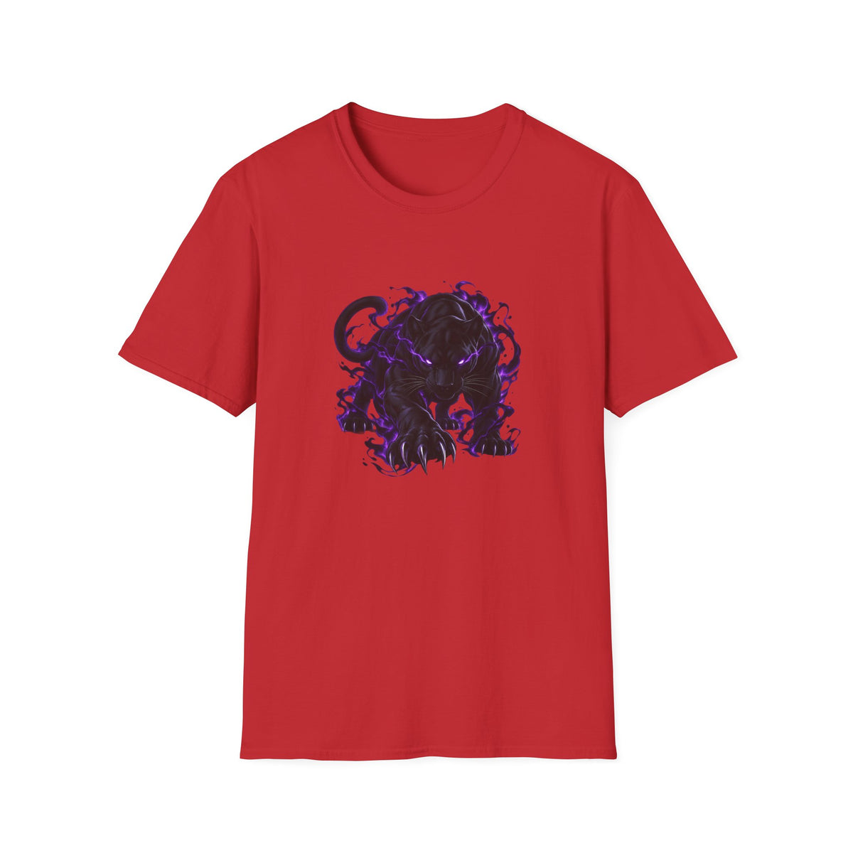 Black Panther with Purple Flames
