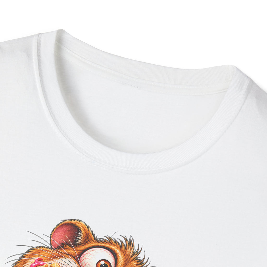 Cartoon Hamster Eating Doughnut