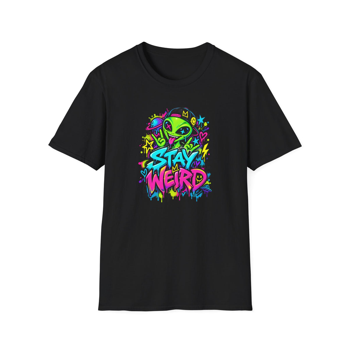 Stay Weird Alien Graphic Tee
