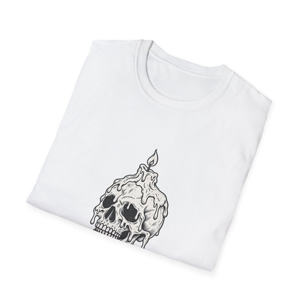 Skull with Burning Candle