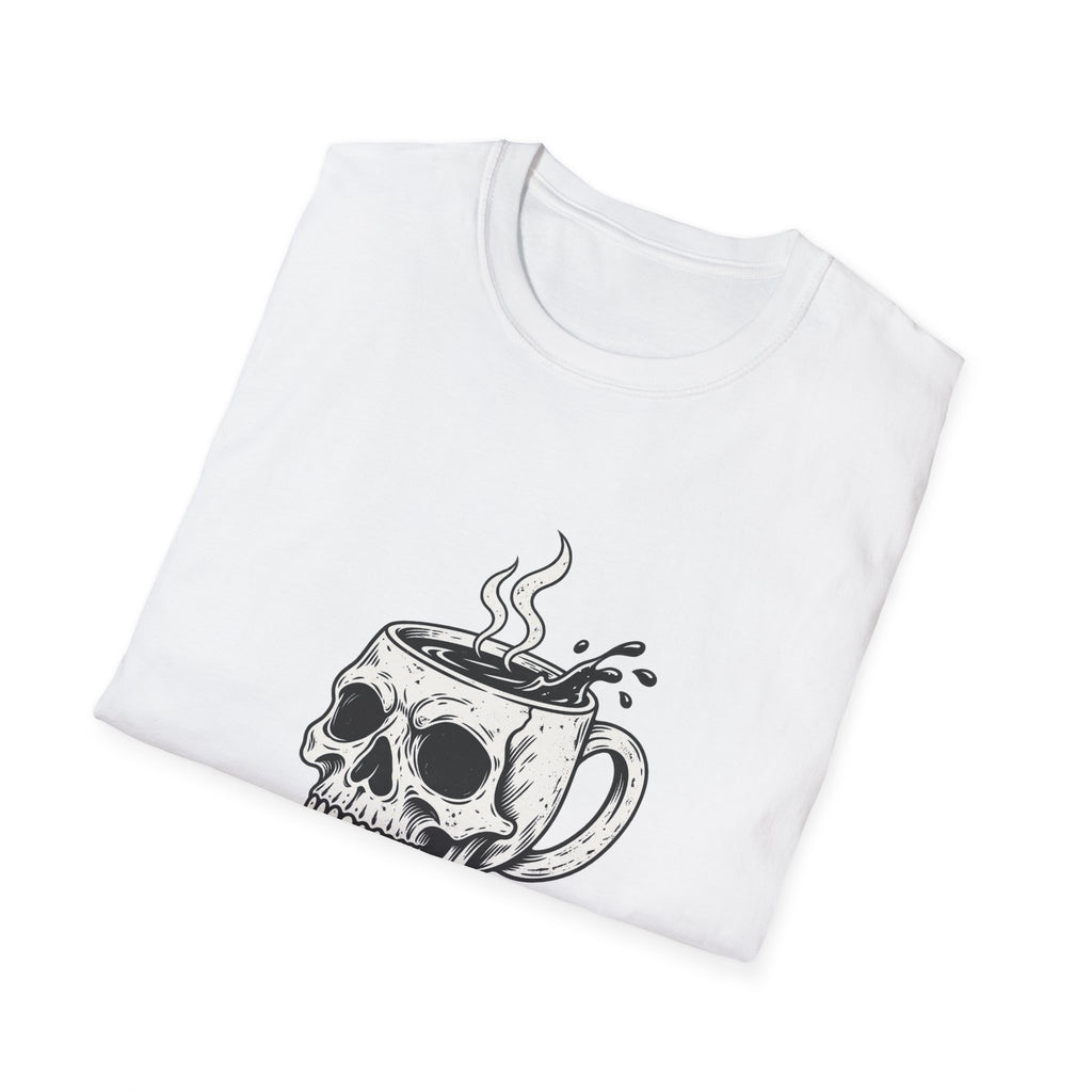 Skull with Coffee Mug