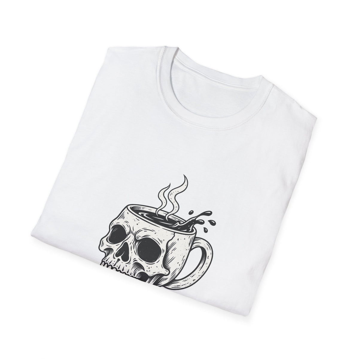 Skull with Coffee Mug