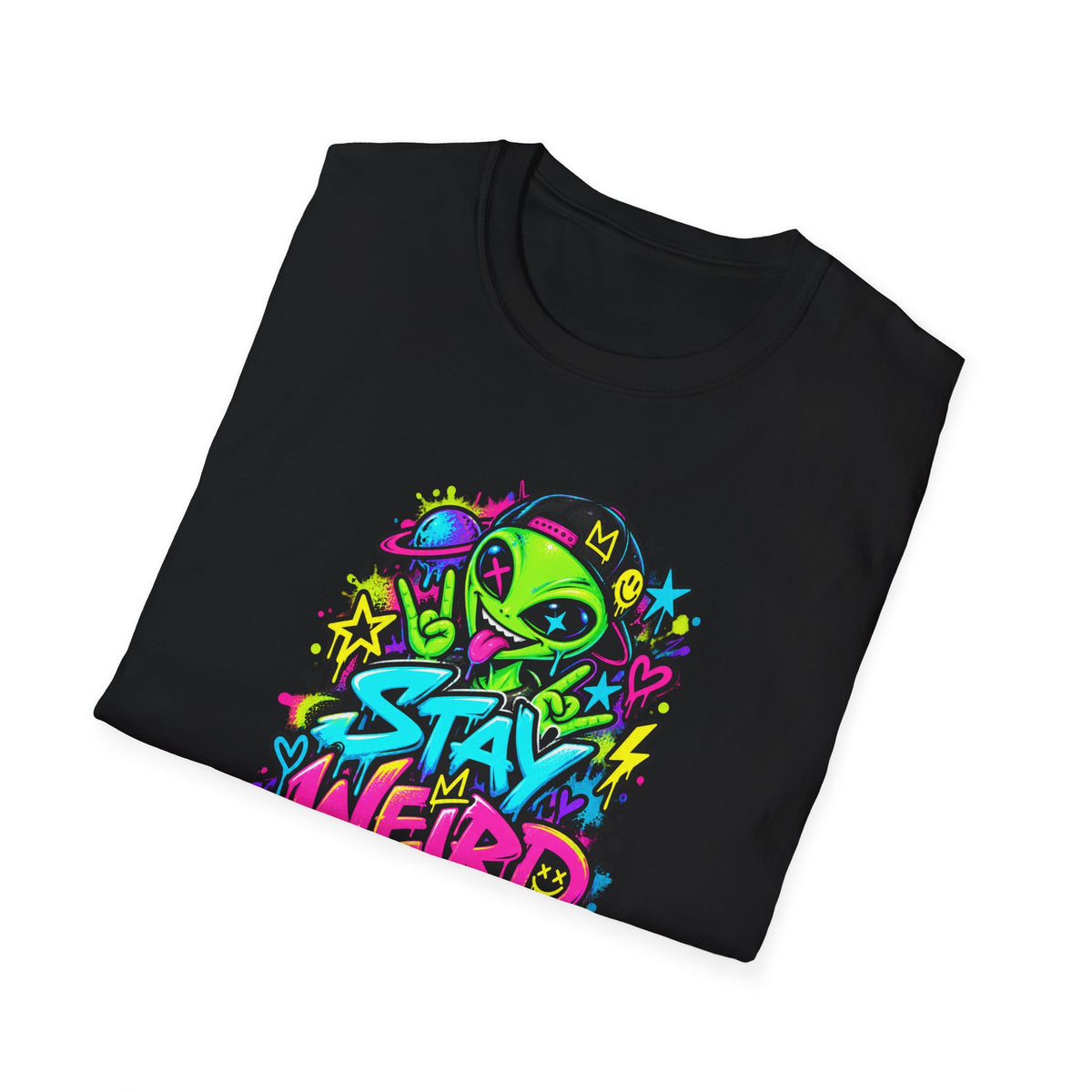 Stay Weird Alien Graphic Tee