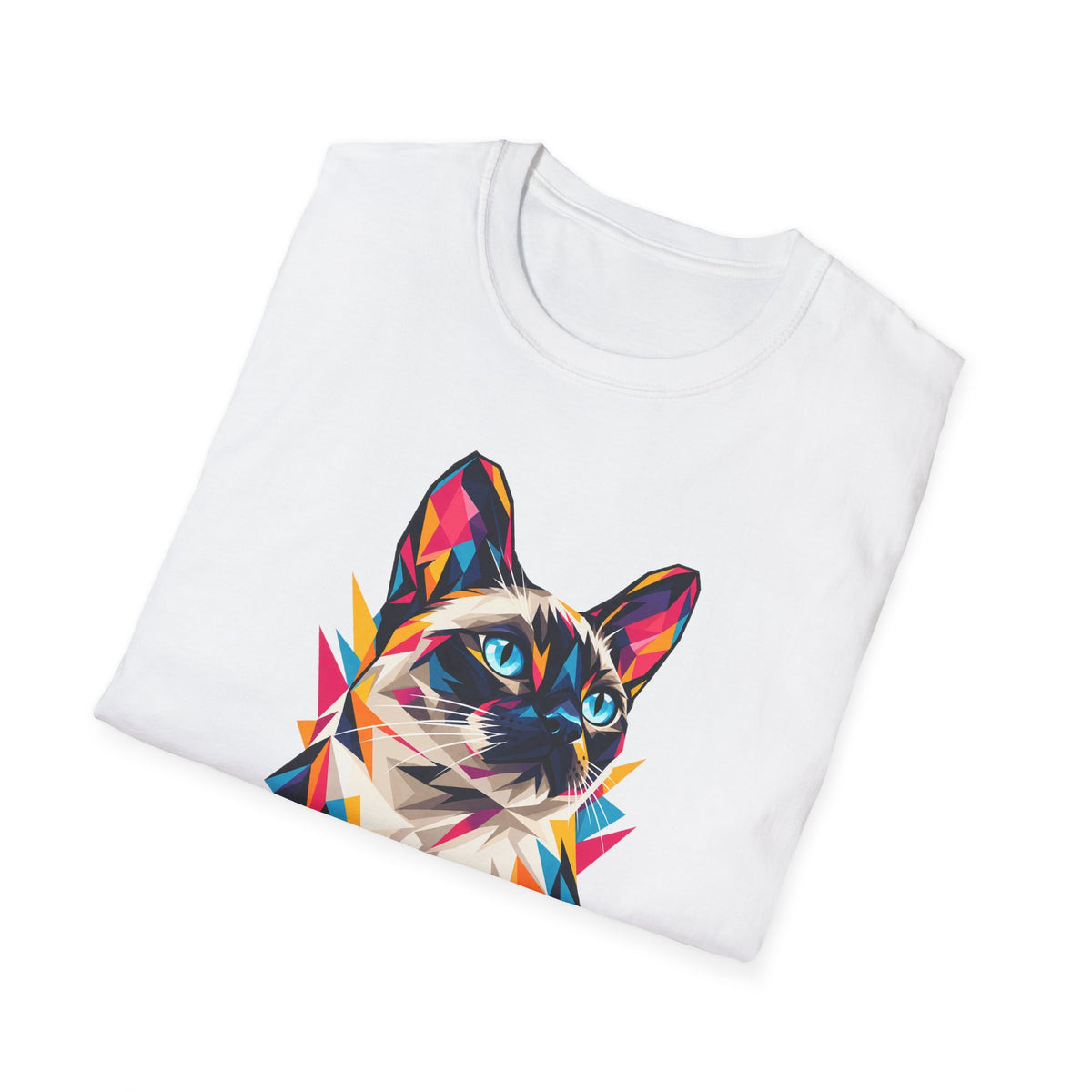 Geometric Cat Portrait
