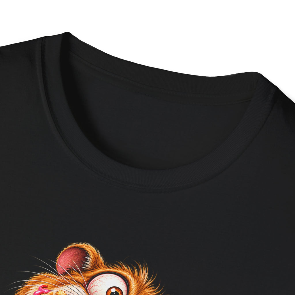 Cartoon Hamster Eating Doughnut