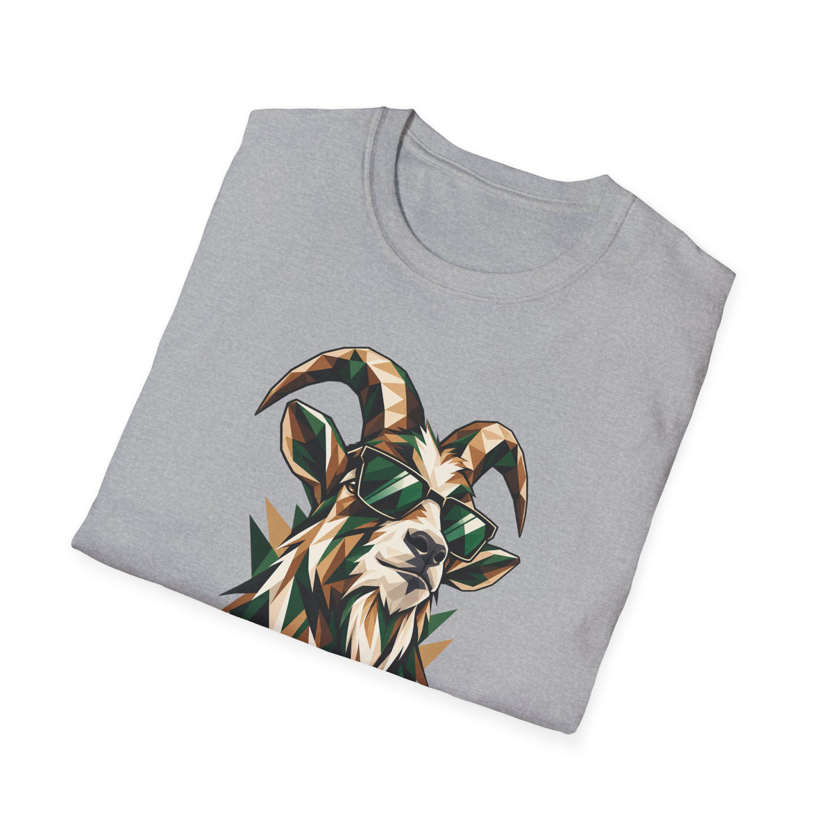 Geometric Goat with Sunglasses