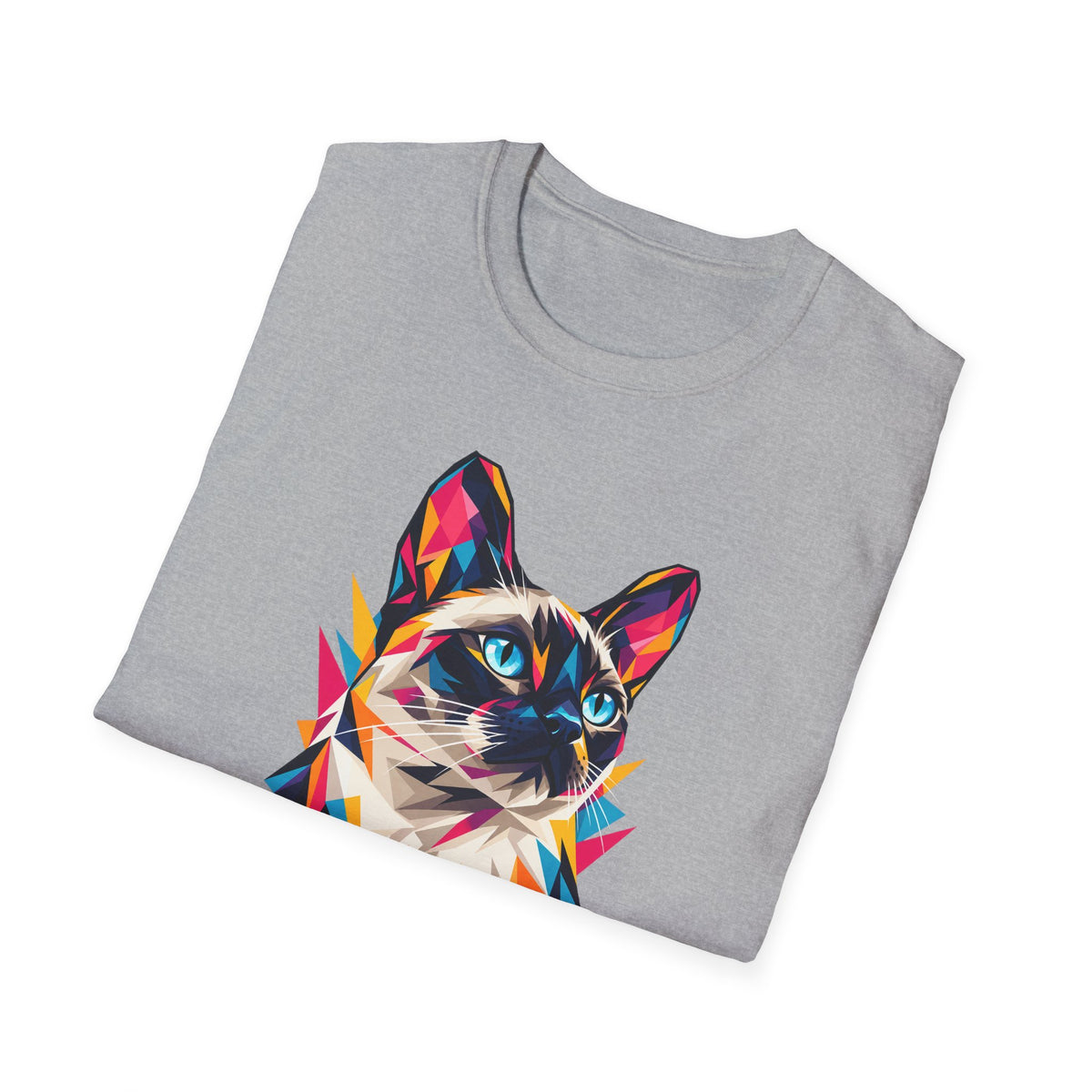 Geometric Cat Portrait