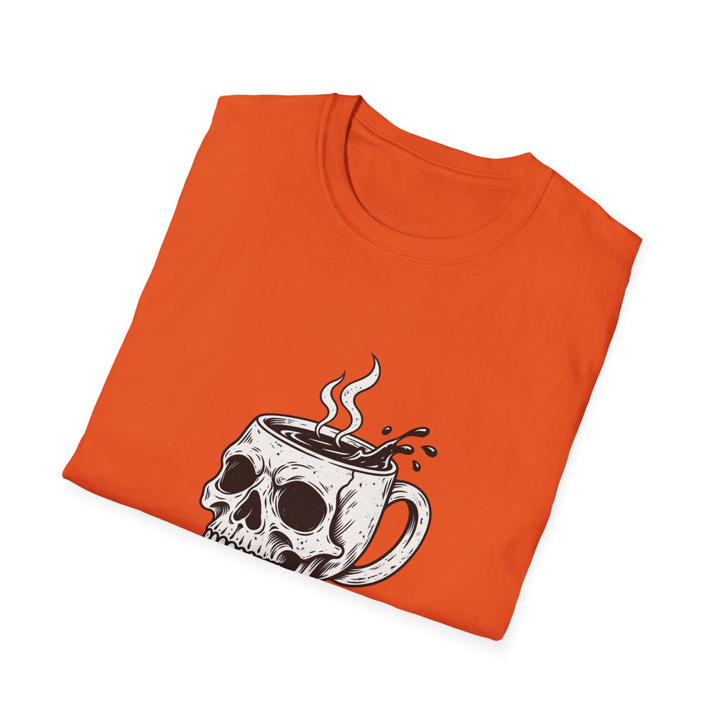 Skull with Coffee Mug