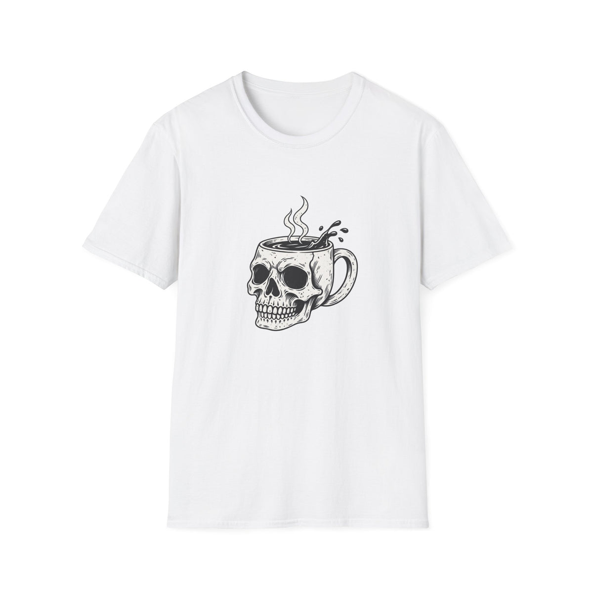 Skull with Coffee Mug