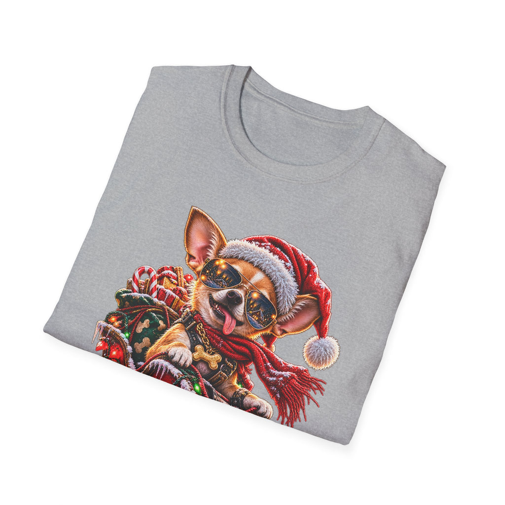 Santa Dog Sleigh Ride T-Shirt