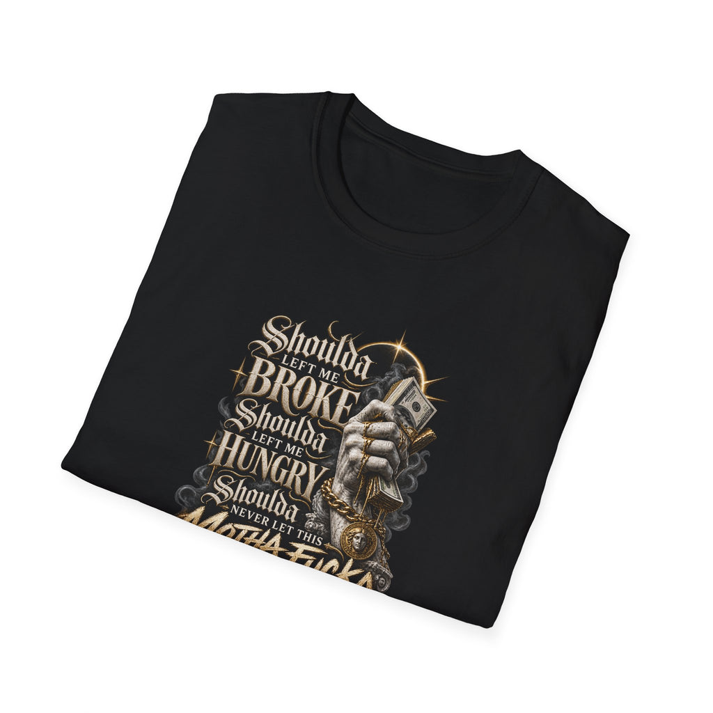 Dark Typography Graphic Shirt