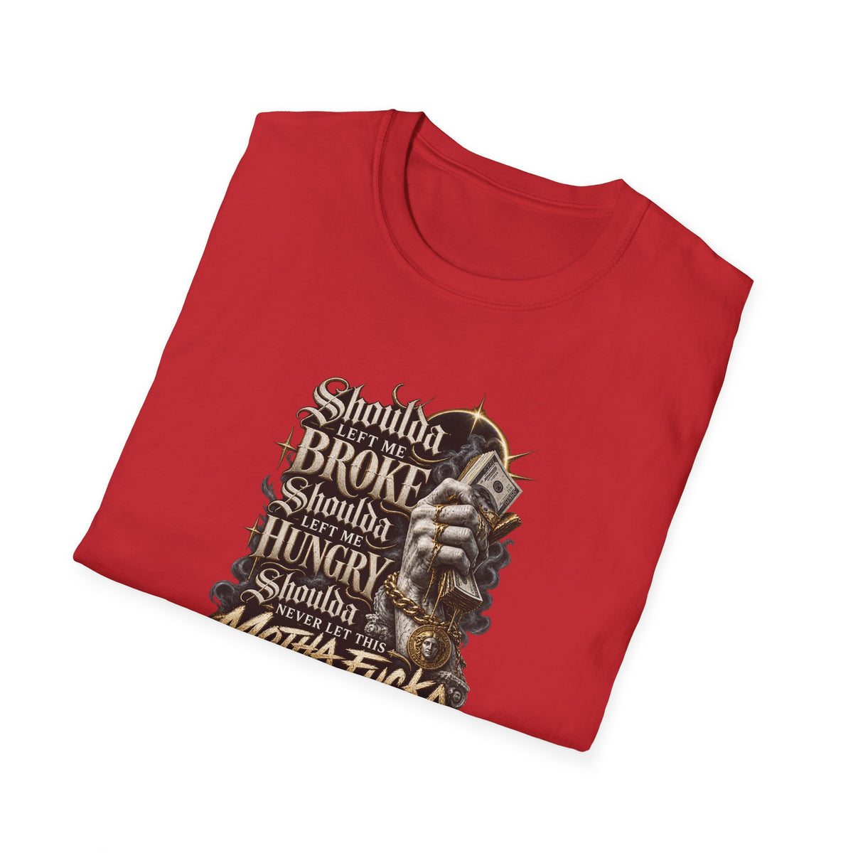 Dark Typography Graphic Shirt