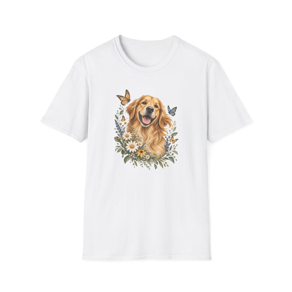 Golden Retriever Floral