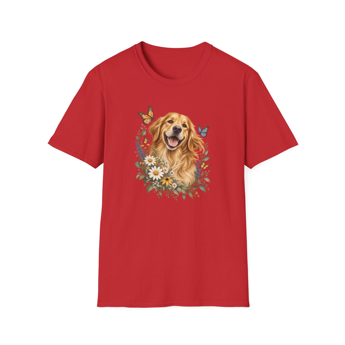 Golden Retriever Floral