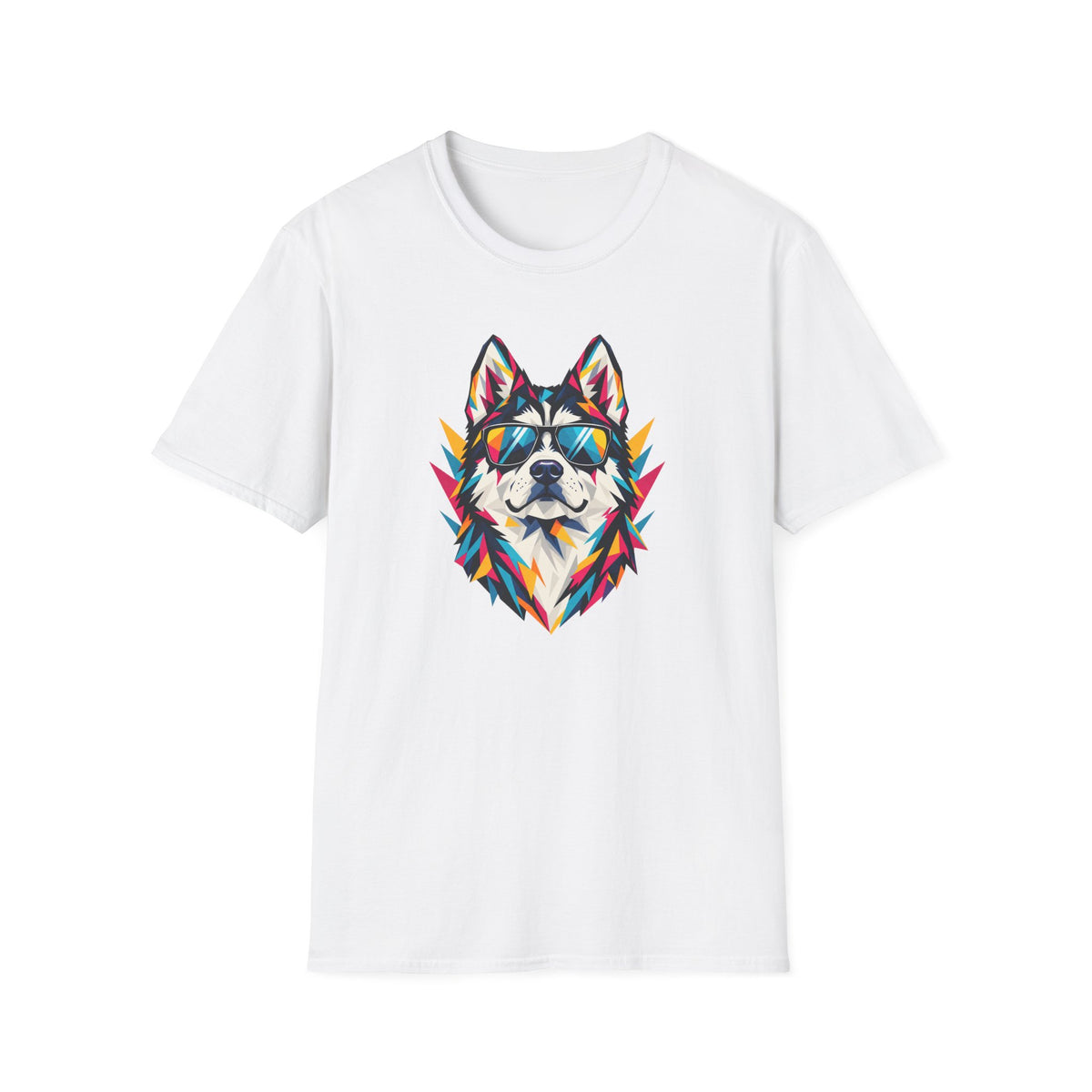 Geometric Dog Head