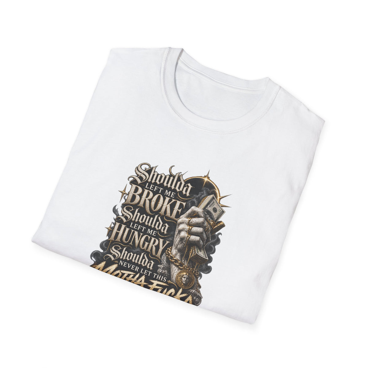 Dark Typography Graphic Shirt