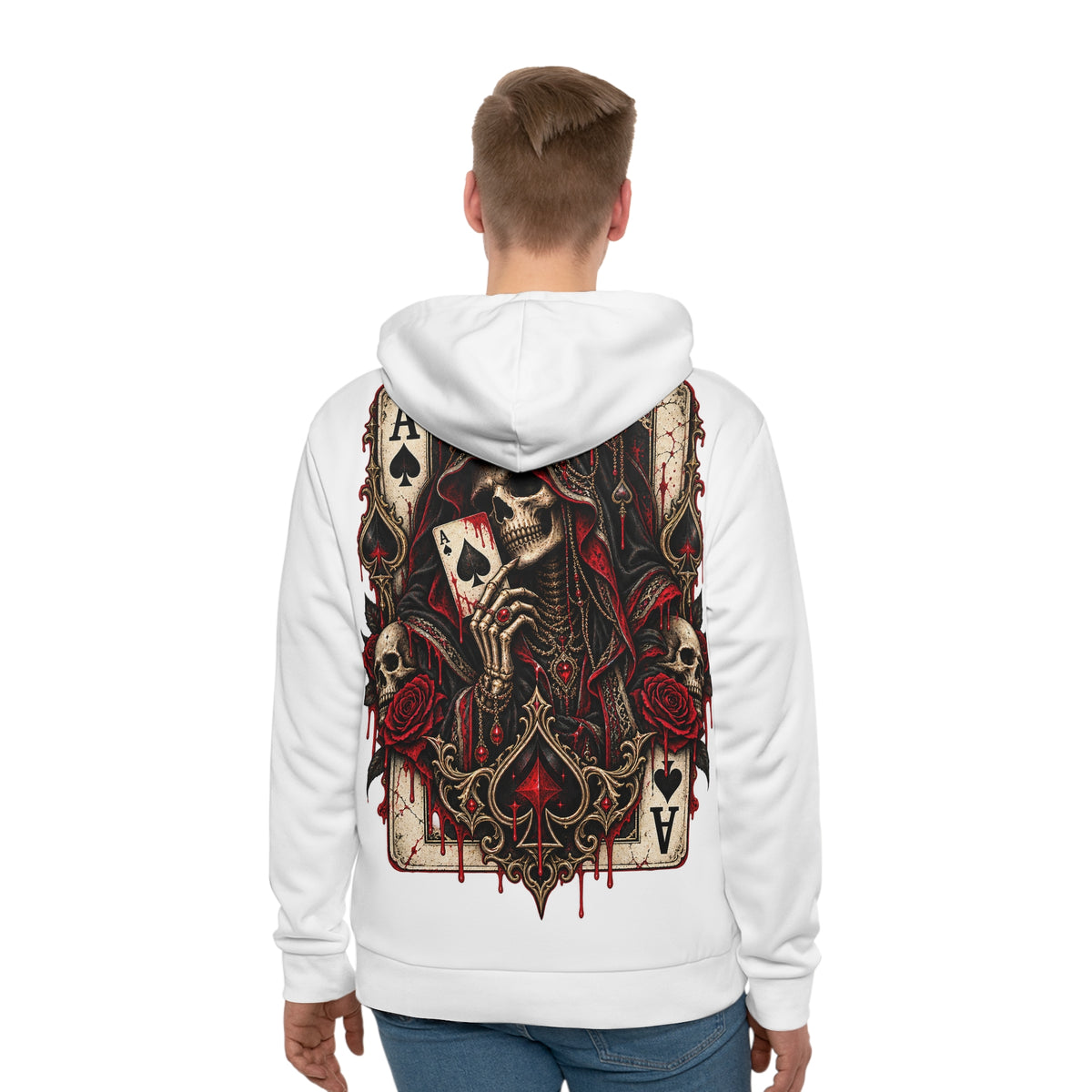 Ace of Spades Queen — Men's Hoodie (AOP)