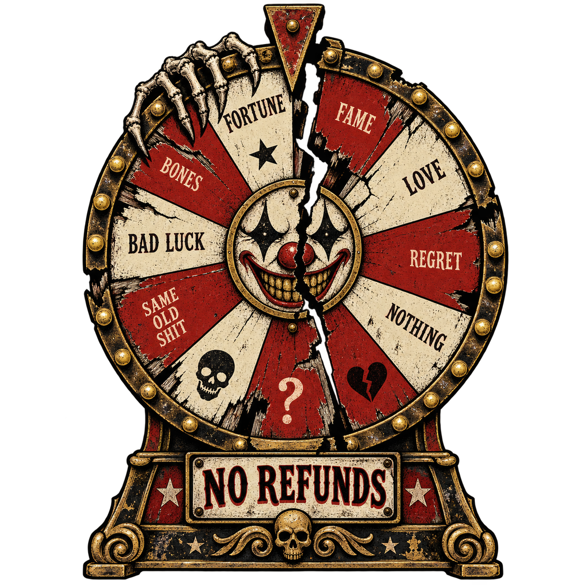 Fortune Teller Wheel - No Refunds