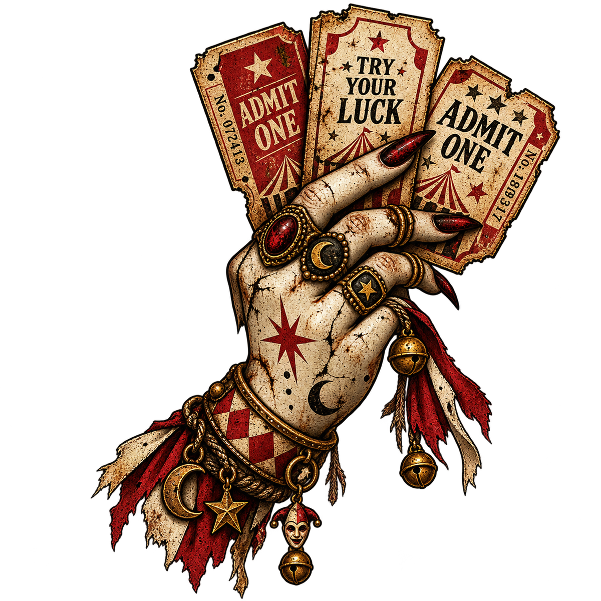 Circus Ticket Hand