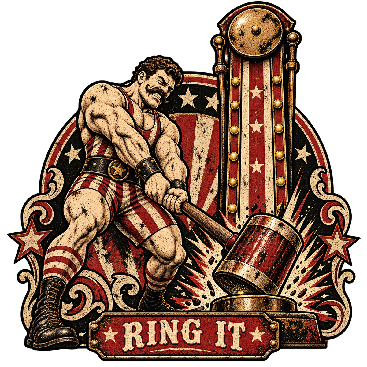 Strongman Illustration